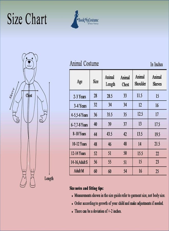 BookMyCostume Rhino Wild Forest Animal Kids Fancy Dress Costume 2-3 years - Image 3